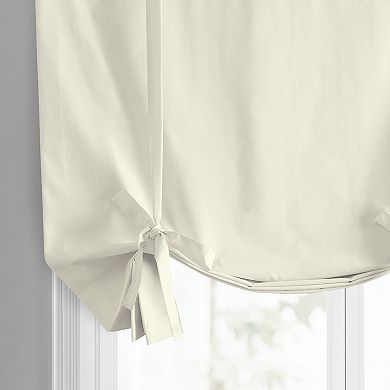 EFF Solid Cotton Tie-Up Window Shade, 46" X 63"