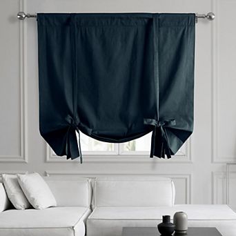 EFF Solid Cotton Tie-Up Window Shade, 46" X 63"