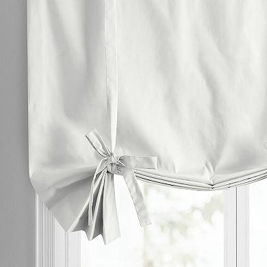 EFF Solid Cotton Tie-Up Window Shade, 46" X 63"