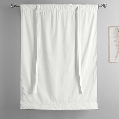 EFF Solid Cotton Tie-Up Window Shade, 46" X 63"