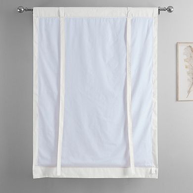 EFF Solid Cotton Tie-Up Window Shade, 46" X 63"