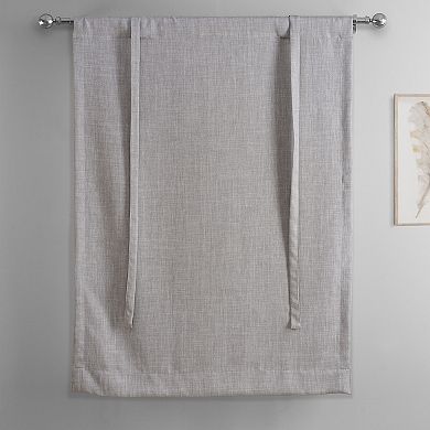 EFF Faux Linen Tie-Up Window Shade, 46" X 63"