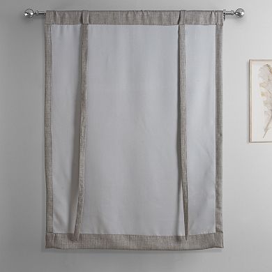 EFF Faux Linen Tie-Up Window Shade, 46" X 63"