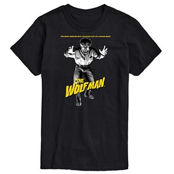 Big & Tall Universal Monsters The Wolfman Graphic Tee