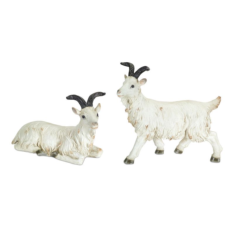 UPC 746427742740 product image for Melrose Rustic Mountain Goat Figurine - Set of 2, Multicolor | upcitemdb.com