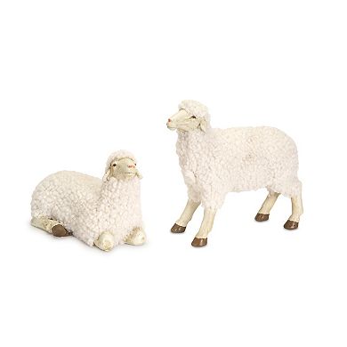 Melrose White Tabletop Sheep Figurine - Set of 4