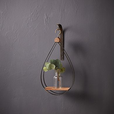 Melrose Hanging Bottle Vase in Teardrop Frame - Set of 2