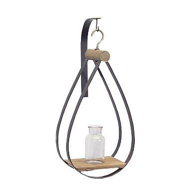 Melrose Hanging Bottle Vase in Teardrop Frame - Set of 2