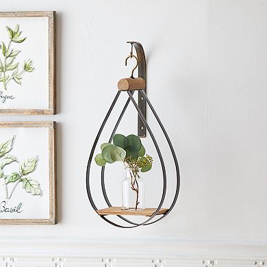 Melrose Hanging Bottle Vase in Teardrop Frame - Set of 2