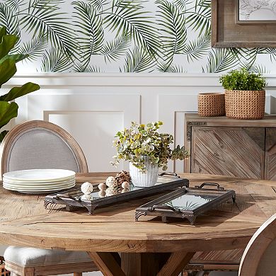 Melrose Antique Style Mirror Tray or Wall Décor - Set of 2