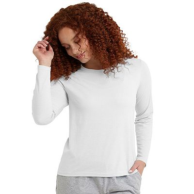 Women s Hanes Originals Long Sleeve Tri Blend Tee