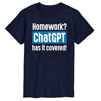 Men's Homework ChatGPT Has It Covered Graphic Tee
