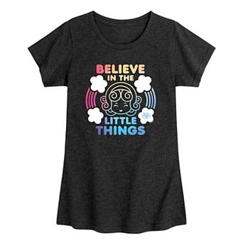 Girls 7-16 Polly Pocket Rainbow Believe In The Little Things Graphic Tee