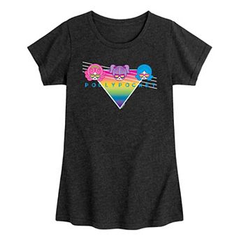 Girls 7-16 Polly Pocket Rainbow Trio Graphic Tee