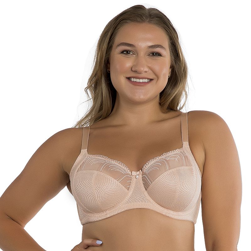 Parfait Pearl Full-Figure Unlined Bra P60923, Women's, Size: 32 F, Cameo Pink