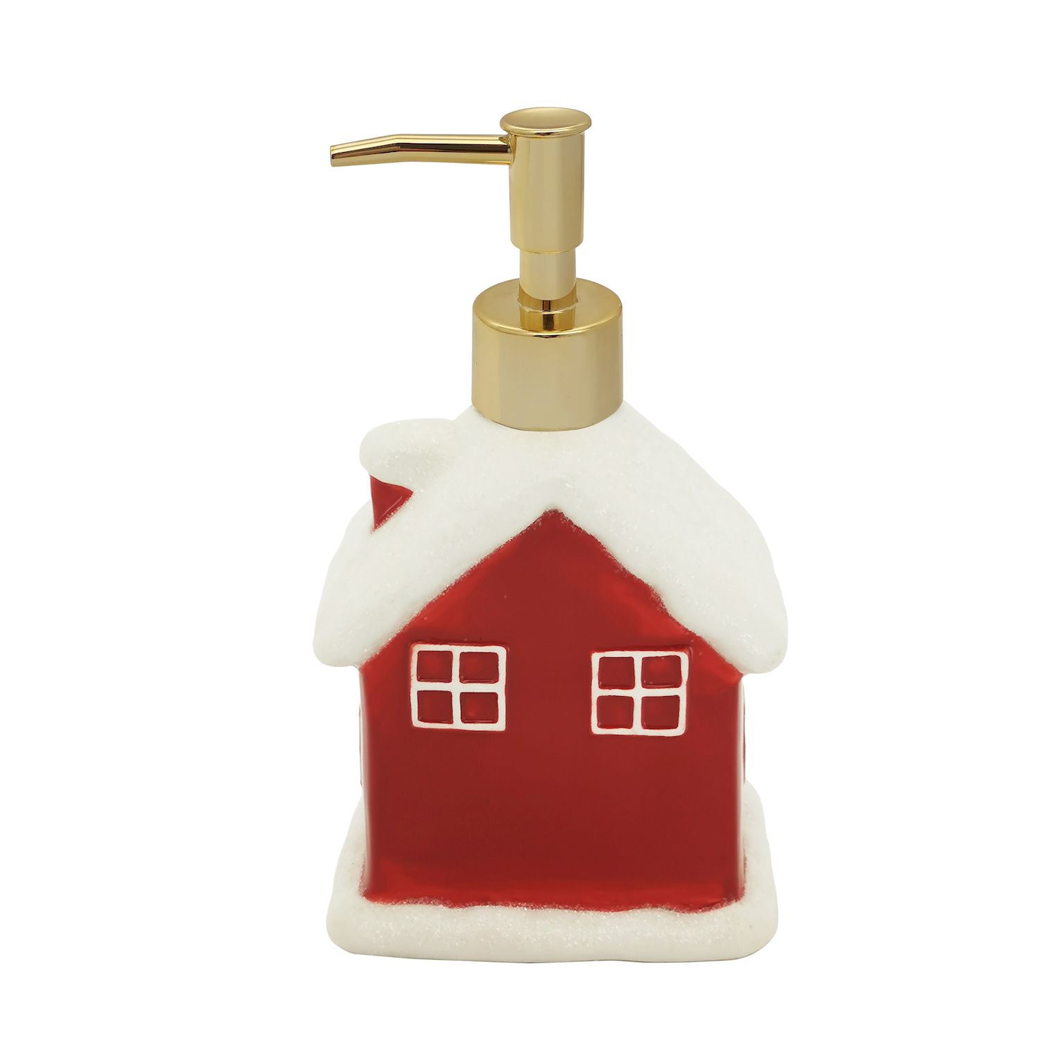 St Nicholas Square Ceramic House Soap Pump   6331085 ALT