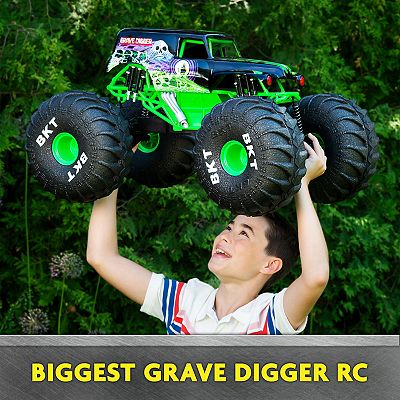 Monster Jam Mega Grave Digger All Terrain Remote Control Monster Truck