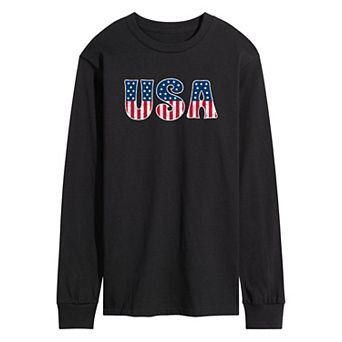 Men's USA Long Sleeve Graphic Tee
