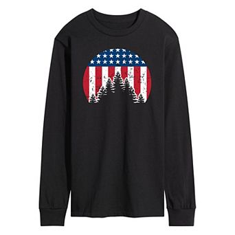 Men's American Outdoor Long Sleeve Graphic Tee