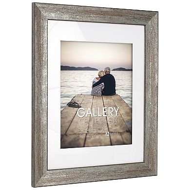 Malden Matted Silver/Bronze Tone Picture Frame