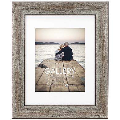 Malden Matted Silver/Bronze Tone Picture Frame