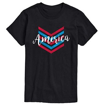 Men's America Chevron Graphic Tee