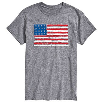 Men's Distressed USA Flag Graphic Tee