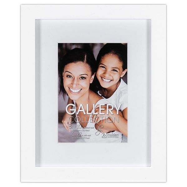 Malden White Matted Gallery Frame