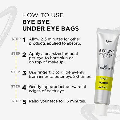 Bye Bye Under Eye Bags Daytime Treatment for Eye Bags, Puffiness and Crepey Skin