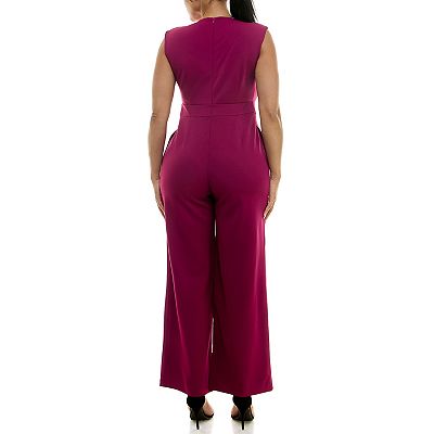 Carla Floral Surplice Jumpsuit Carla Floral Surplice Jumpsuit