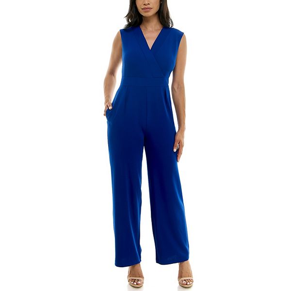 Women's Nina Leonard Surplice Jumpsuit