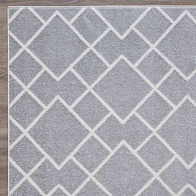 Loomaknoti Kissandrah Ble Gray Area Rug