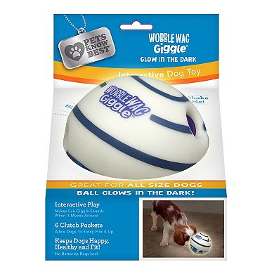 Pet Knows Best Wobble Wag Giggle Glow-in-the-Dark Dog Toy