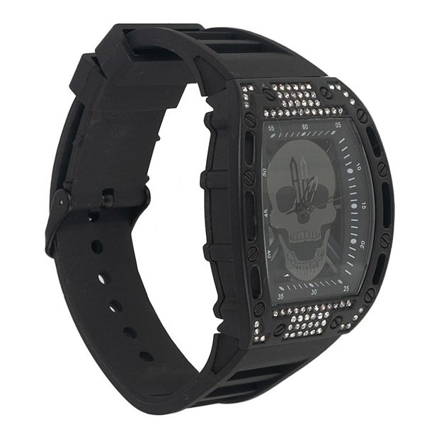 Ed Hardy Men s Black Skull Watch