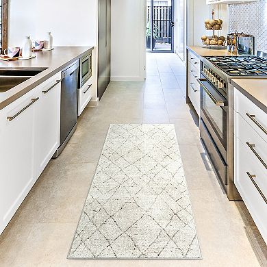 Everwash Treasure Alan Modern Geometric Area Rug