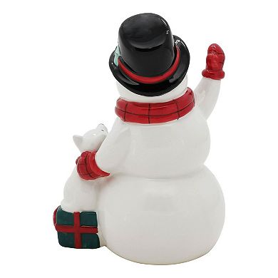 St. Nicholas Square Ceramic Snowman Table Decor