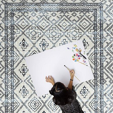 Everwash Treasure Cambria Southwest Geometric Area Rug