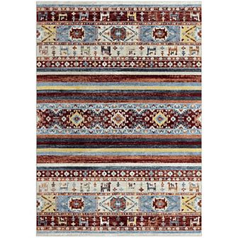 Everwash Treasure Heris Southwest Geometric Area Rug
