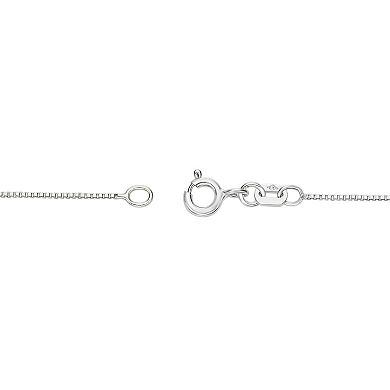 Gemminded Sterling Silver Peridot & Lab-Created White Sapphire Pendant