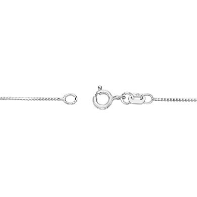 Gemminded Sterling Silver Lab-Created Opal & Lab-Created White Sapphire Pendant