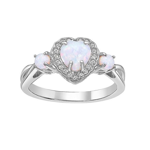 Kohls white sapphire on sale ring