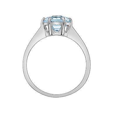 Gemminded Stirling Silver Blue Topaz Ring