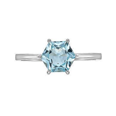 Gemminded Stirling Silver Blue Topaz Ring