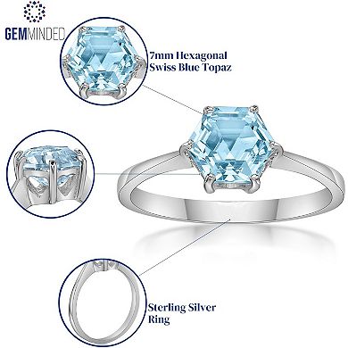 Gemminded Stirling Silver Blue Topaz Ring