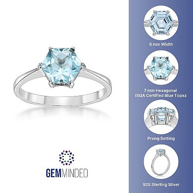 Gemminded Stirling Silver Blue Topaz Ring