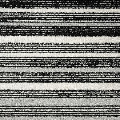 Everwash Treasure Striped Modern Area Rug