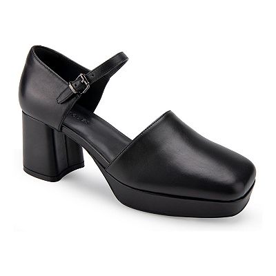 Aerosoles Samera Women s Leather Platform Heels