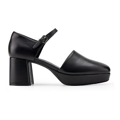 Aerosoles Samera Women's Leather Platform Heels