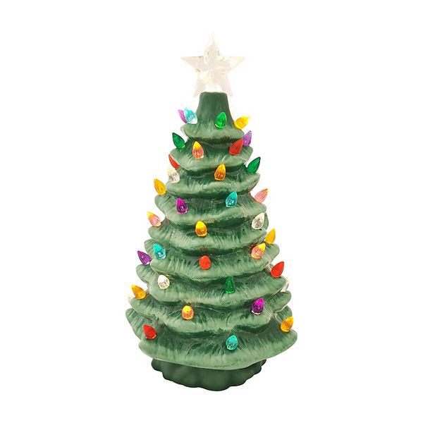 St. Nicholas Square LED Vintage Tree Table Decor