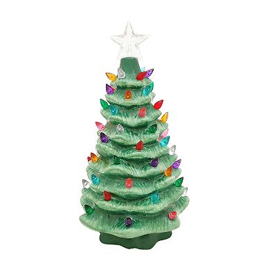 St. Nicholas Square LED Vintage Tree Table Decor